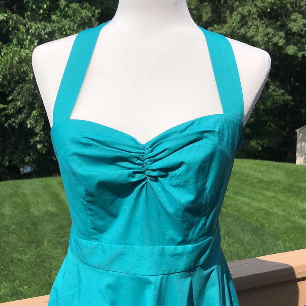 NWOT Moda International teal dress - Picture 2 of 6